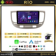 Navistar Kia Rio2 2005-2011 Model 4+64GB Android 13 Kablosuz Carplay Navi