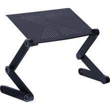 Coverzone Laptop Stand Katlanır Ayarlanabilir Hem Masa Hem Bilgisayar Stand Kanepe Masası Tablet Notebook Kitap Dizüstü Bilgisayar ve Kitap Için 360 Derece Döner Stand