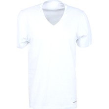 Blackspade Erkek Fanila 2'li Paket V Yaka Loose Fit 9639 - Beyaz