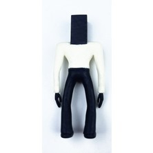 Skibidi Toilet - Şibili Tuvalet Speakerman Konuşmacı Adam Animasyon 3D Figür/büst 12 cm Boyutunda