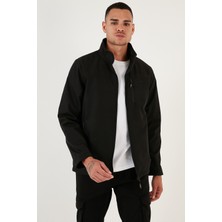 Buratti Su İtici Slim Fit Dik Yaka Softshell İnce Mont Erkek MONT 649003