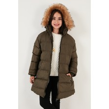 Lela Içi Peluş Astarlı Çıkarılabilir Kapüşonlu Suya Dayanıklı Mont Kız Çocuk Mont 5761910