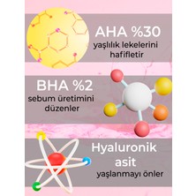 Luminate Aha-Bha Serumu Aydınlatıcı Cilt Tonu Eşitleyici Anti-Pigmentasyon Leke Karşıtı Kırmızı Peeling (Aha 30 % Bha 2%)