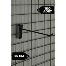 Manken İstanbul 25 cm Siyah Tel Pano Kancası Raf Askısı