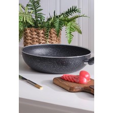 Maison Art Wok Tava 28 cm Granit Derin Vok Tavası