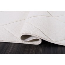 Almoss Halı Almoss Dolce 1334C Beyaz Dekoratif Makine Halısı