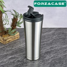 Forzacase Paslanmaz Çelik 500 ml 6 Saat Sıcak Soğuk Tutan Çay Kahve Su Termosu - FC047