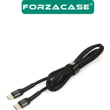 Forzacase Type-C To Type-C 60W 3A Pd Hızlı Şarj ve Data Kablosu 1m - FC066