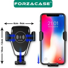 Forzacase Araç Içi Wireless Kablosuz Şarj Özellikli Telefon Tutucu Q12 - FC054