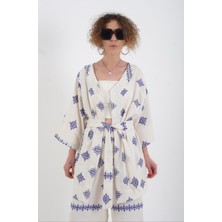 Zelish My Sister Nakışlı Kimono Pantolon Takım