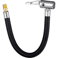 Burake 2x Araç 23CM, Lastik Şişirme Hortumu Adaptörü, Hava Şişirme Adaptörü Siyah 9X1.97X0.79 Inç (Yurt Dışından)