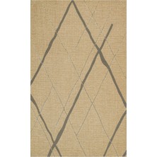 Eko Halı Brooklyn Brk 05 Natural Grey Hasır Görünümlü Kaymaz Modern Şık Dokuma Kilim