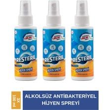 Hijyen Spreyi 3x100ml Klozet Kapağı Temizleyici Dezenfektan Sprey Seyahat