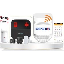 OPAX OPAX-W20+BGR-09 Gprs I Gsm I Wıfı & Bgr-09 Kablosuz Sirenli Alarm Sistemi