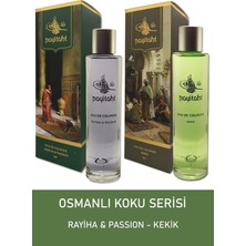 Payitaht Osmanlı Koku Serisi Rayiha & Possion + Kekik Eau De Cologne 80 Derece Parfümlü Kolonya Cam Şişe