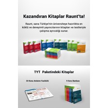 Raunt YKS 2025 TYT (38 Kitap Mobil / Web) Yapay Zekalı Üniversiteye Hazırlık Seti