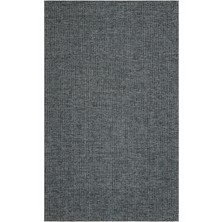 Eko Halı Brooklyn Brk 01 Antrasıt Sılver Hasır Görünümlü Kaymaz Modern Şık Dokuma Kilim