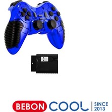 Beboncool 2.4g PS1-PS2-PS3-PC360-WINDOWS Pc-Android Tv-Android Tablet Telefon Uyumlu Titreşimli Kablosuz Joystick Kol