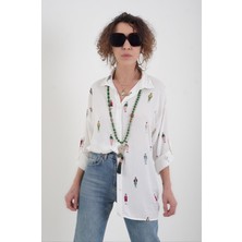 Zelish My Sister Figür Baskılı Gömlek