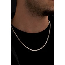 Osmanlı Gümüş Erkek Kolye-Gümüş Beyaz Tilki Kuyruğu Model Kolye