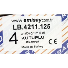 Loobar LB.4211.125 4 Kutup 2/11 125A Dağıtım Seti