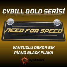 Cybill Store Need For Speed Altın Yazılı Gold Serisi Vantuzlu Dekor Pleksi Plaka