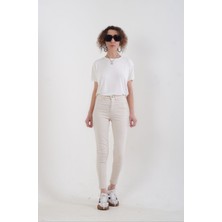 Zelish My Sister Bej Skinny Pantolon