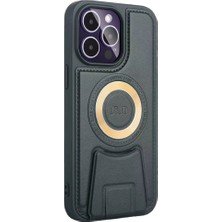 Carbon Case Iphone 14 Pro Kılıf Merkür Magneticsafe Standlı Kapak Carboncat Siyah