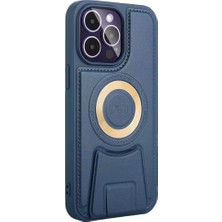 Carbon Case Iphone 14 Pro Max Kılıf Merkür Magneticsafe Standlı Kapak Carboncat Derin Mor