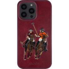 Santa Barbara Polo Racquet Club Iphone 14 Pro Jockey Deri Kapak Carboncat Mor