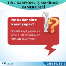 Navistar Tır Kamyon Iş Makinası Için Uzaktan Izlemeli 4 Kameralı 1