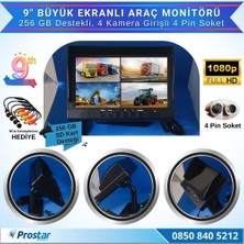 Navistar Kayıtlı 9" Monitörlü Ahd 720P/1080P Uyumlu 256GB Sd Destekli