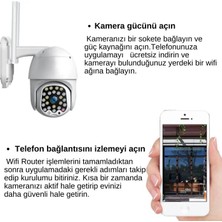 Zuidid 2mp Hd 2.5 Inch IP66 Ip Kamera Wifi Özellikli Hareket Takipli ve Gece Sensörlü