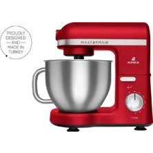 Karaca Mastermaid Chef Pro Çift Kollu Stand Mikser Imperial Red 1750 W