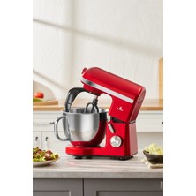 Karaca Mastermaid Chef Pro Çift Kollu Stand Mikser Imperial Red 1750 W