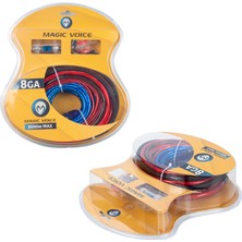 Magicvoice Dexter Magıcvoıce MV-12144 8 Ga Oto Anfi Kablo Seti