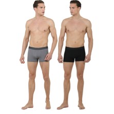 D'S Damat Boxer Set Siyah-Gri