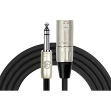 Kirlin 6mt Mikrofon Kablosu Xlr Erkek - 1/4'' Trs (MP-483PR6MBK)