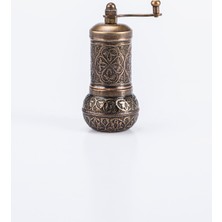 Dmt Copper Home Gaziantep Mini Otantik Kahve Değirmeni Baharat  Değirmeni YÜK:11CM Alt Hazne Çapı:4,8cm