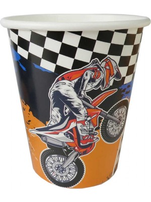 Hayaller Dükkanı Bardak Karton Motocross 8oz Pk:8