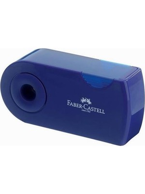 Faber Faber-Castell Kalemtraş Sleeve Mavi Jumbo ve Klasik Açar