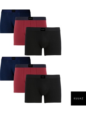 Kuuaz 6'lı Renkli Boxer Set