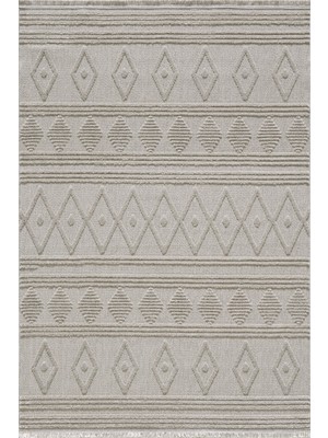 Empera Shibori - Lead Grey Kaymaz Tabanlı Antialerjik Halı