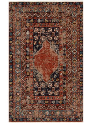 Eko Halı Anadolu Kilim And 04 Multy Anadolu Antik Desenli Yıkanabilir Kaymaz Tabanlı Etnik Kilim