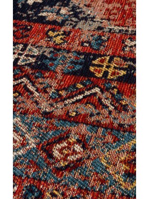 Eko Halı Anadolu Kilim And 04 Multy Anadolu Antik Desenli Yıkanabilir Kaymaz Tabanlı Etnik Kilim