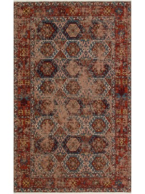 Eko Halı Anadolu Kilim And 03 Multy Anadolu Antik Desenli Yıkanabilir Kaymaz Tabanlı Etnik Kilim