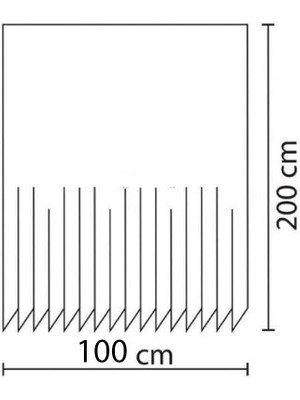 Zethome Günce Banyo Duş Perdesi 6932 Tek Kanat 1X100X200