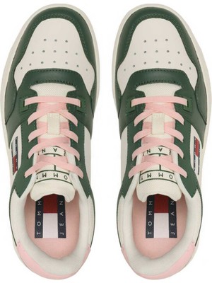 Tommy Hilfiger Kadın Tommy Hilfiger Retro Basket Leather Kadın Sneakers EN0EN02204