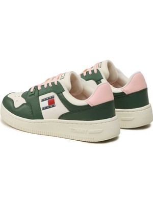 Tommy Hilfiger Kadın Tommy Hilfiger Retro Basket Leather Kadın Sneakers EN0EN02204