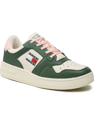 Tommy Hilfiger Kadın Tommy Hilfiger Retro Basket Leather Kadın Sneakers EN0EN02204